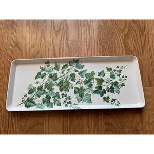 Louisa Rawle LaBrazel Sandwich Serving Tray Made Italy Melamine 15 In Floral Ivy